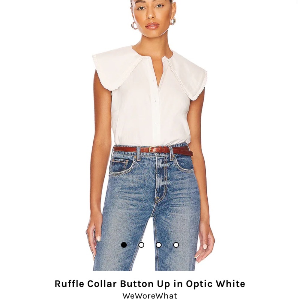 NEW WITH TAGS - We Wore What white blouse, never worn